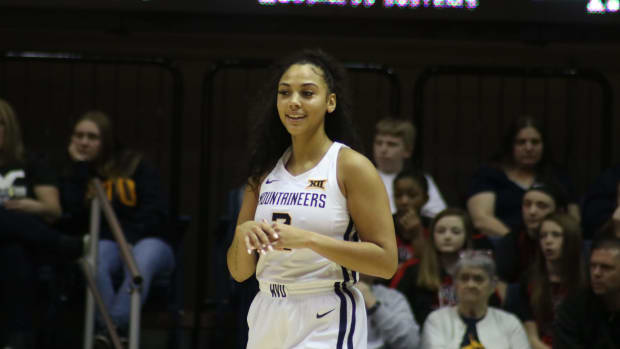 WVU guard Kysre Gondrezick